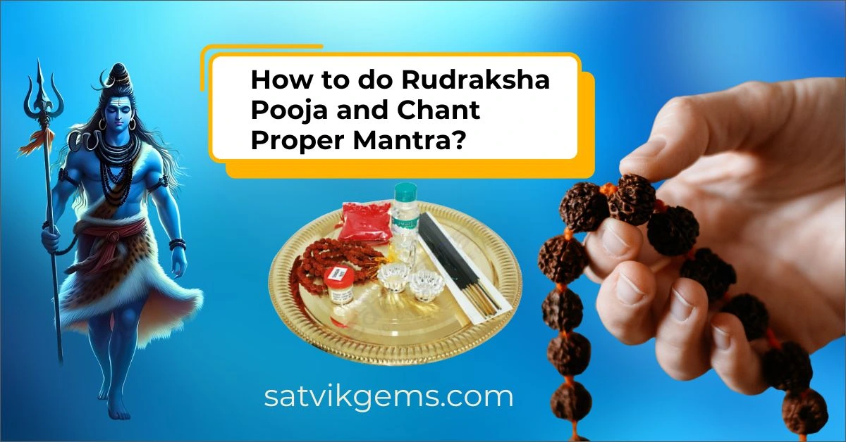 Rudraksha Puja and Mantra lord shiva, rudraksha mala and pooja thali