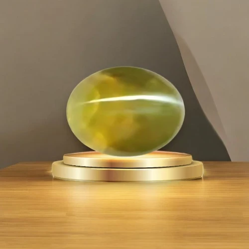 Cat's Eye (Lehsunia) stone on podium