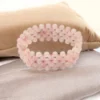 Rose Quartz Bracelet Macramé Style Wristband