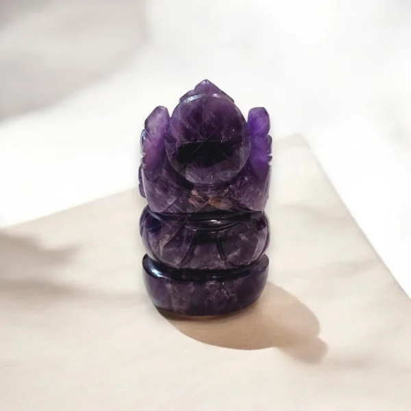 Amethyst Ganesha on a table