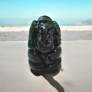 Green Aventurine Ganesha Statue for Prosperity