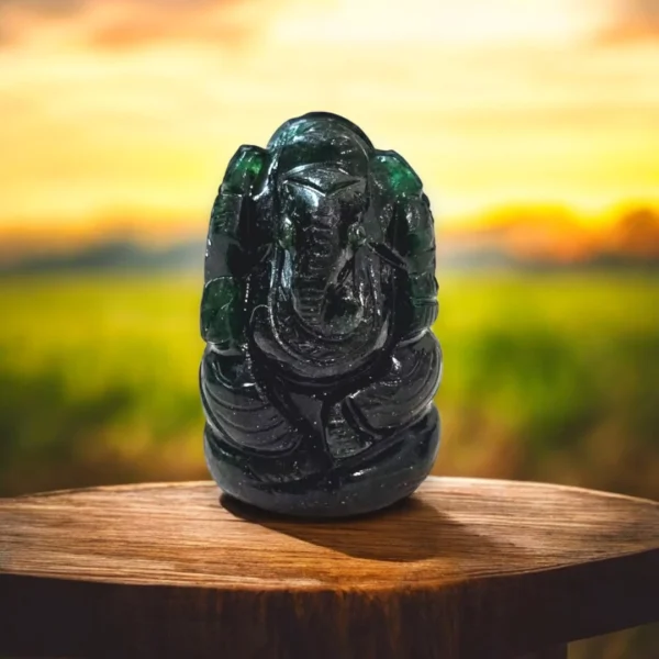 Green Aventurine Ganesha Statue